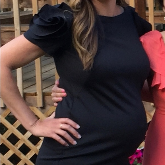 Like New Black Pietro Brunelli maternity dress - Picture 2 of 5